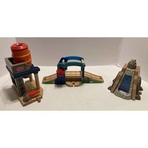 Thomas & Friends Brio Wooden Waterfall Tunnel Sodor Cement Works Lift Bridge